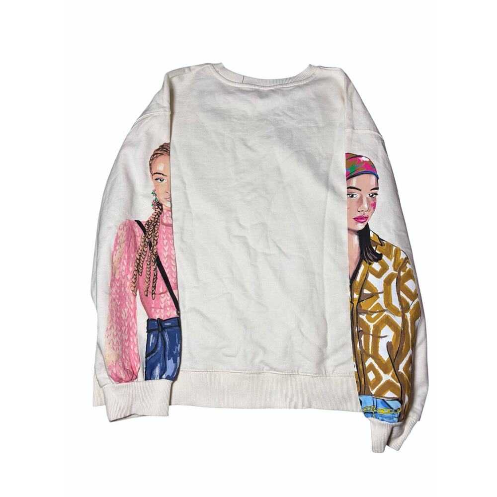 Zara Women’s Graphic Sweater Size S EUC - Picture 3 of 5